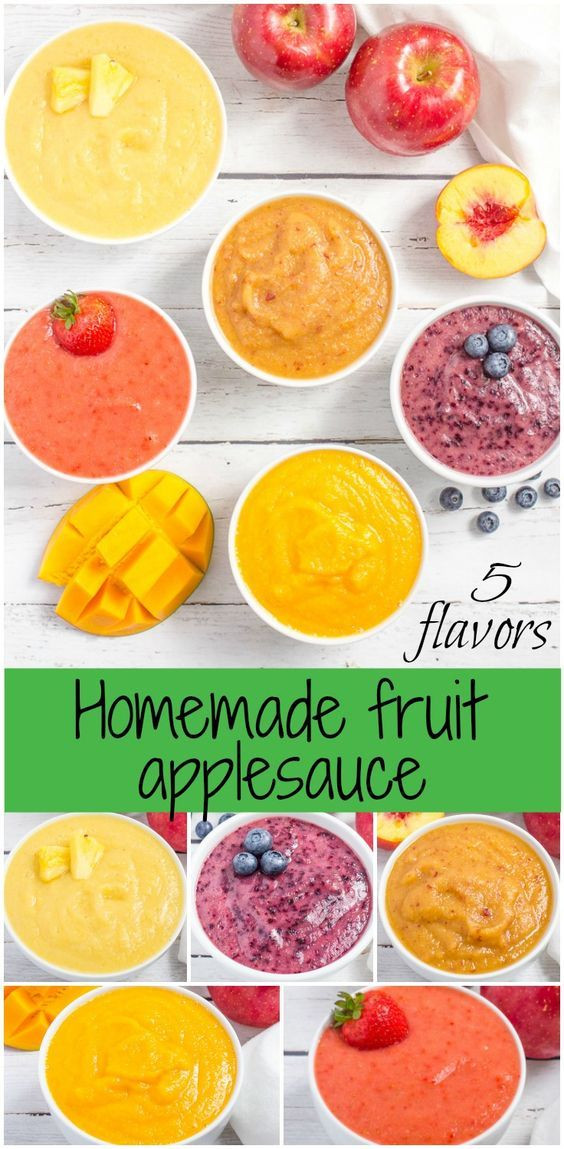 Making Applesauce For Baby
 Homemade applesauce 5 fruit flavors Family Food on the