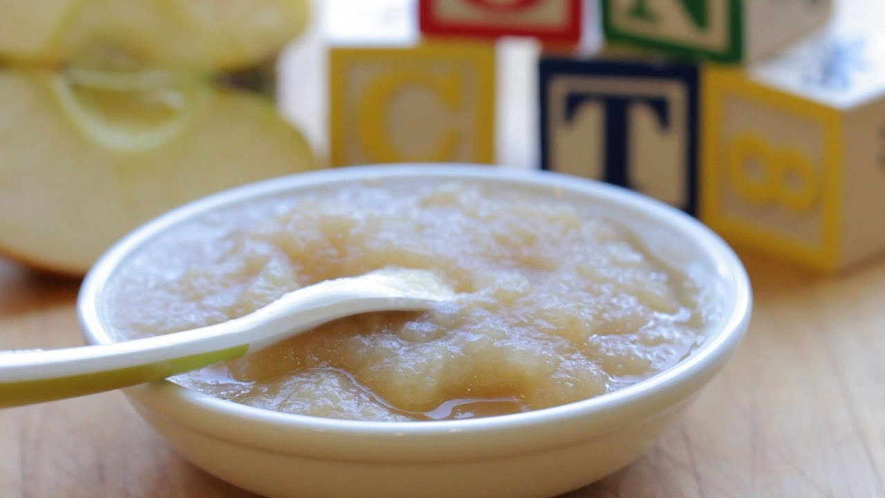 Making Applesauce For Baby
 Homemade applesauce recipe baby food