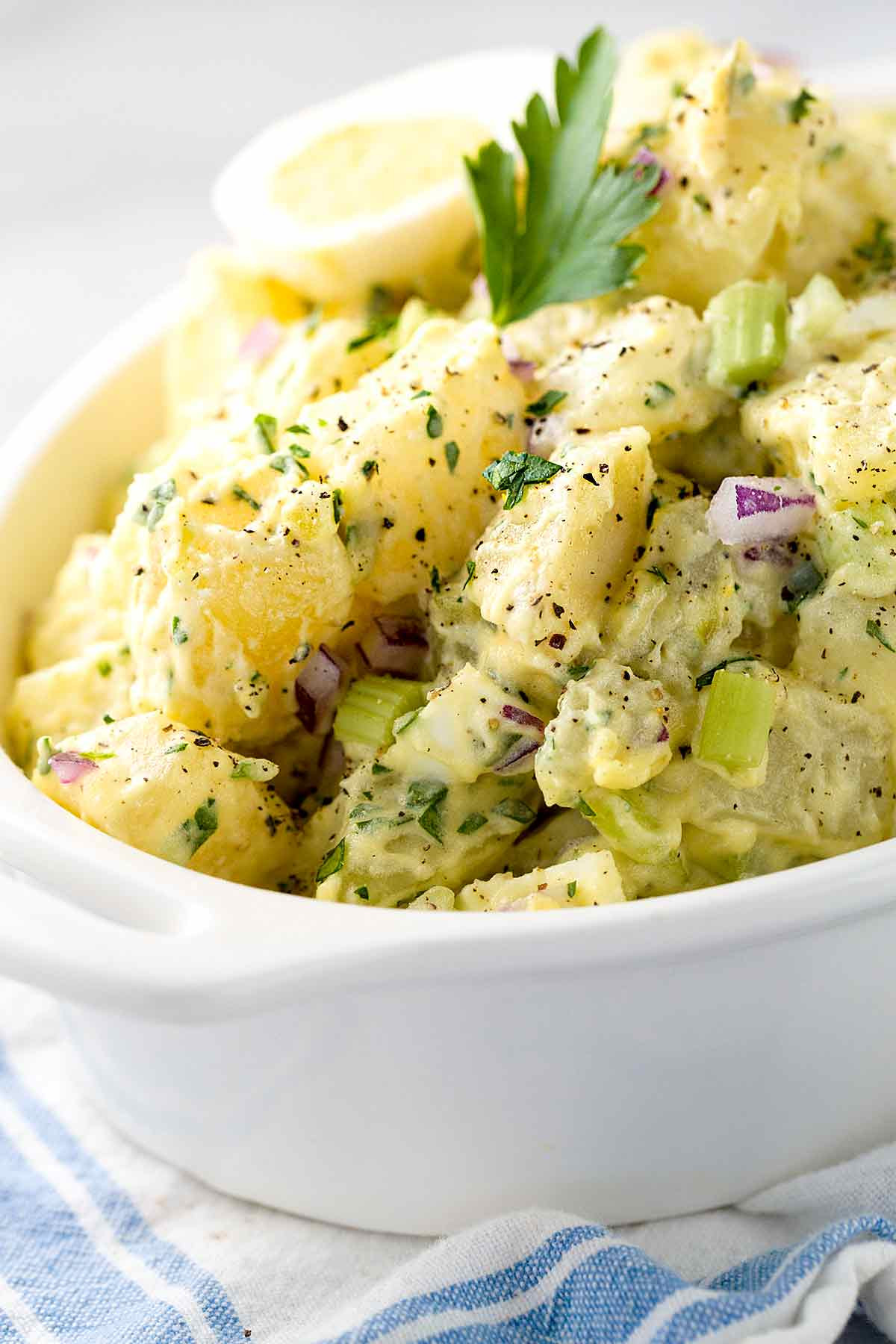 Making Potato Salad
 Easy All American Potato Salad Recipe Jessica Gavin