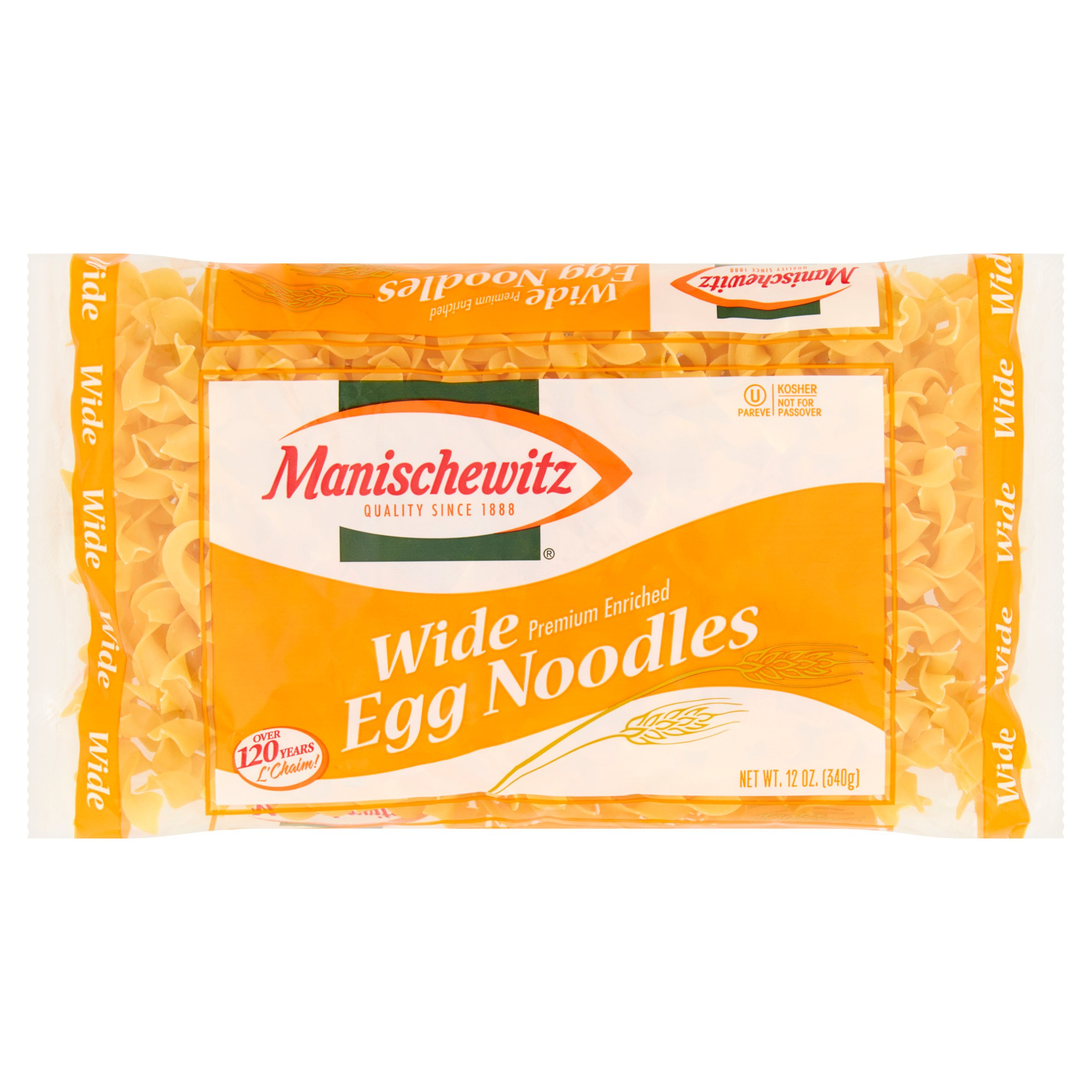 Manischewitz Egg Noodles
 4 Pack Manischewitz Premium Enriched Wide Egg Noodles