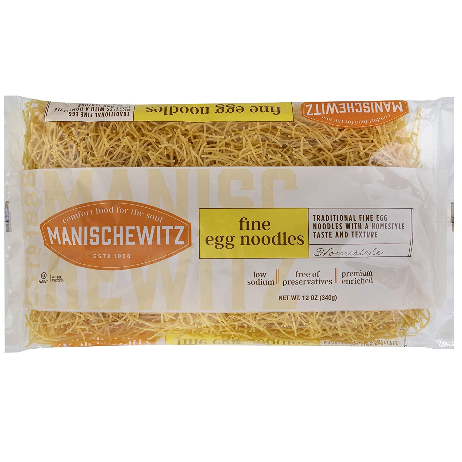 Manischewitz Egg Noodles
 Manischewitz Traditional Fine Egg Noodles 12oz Bag 1 Pack