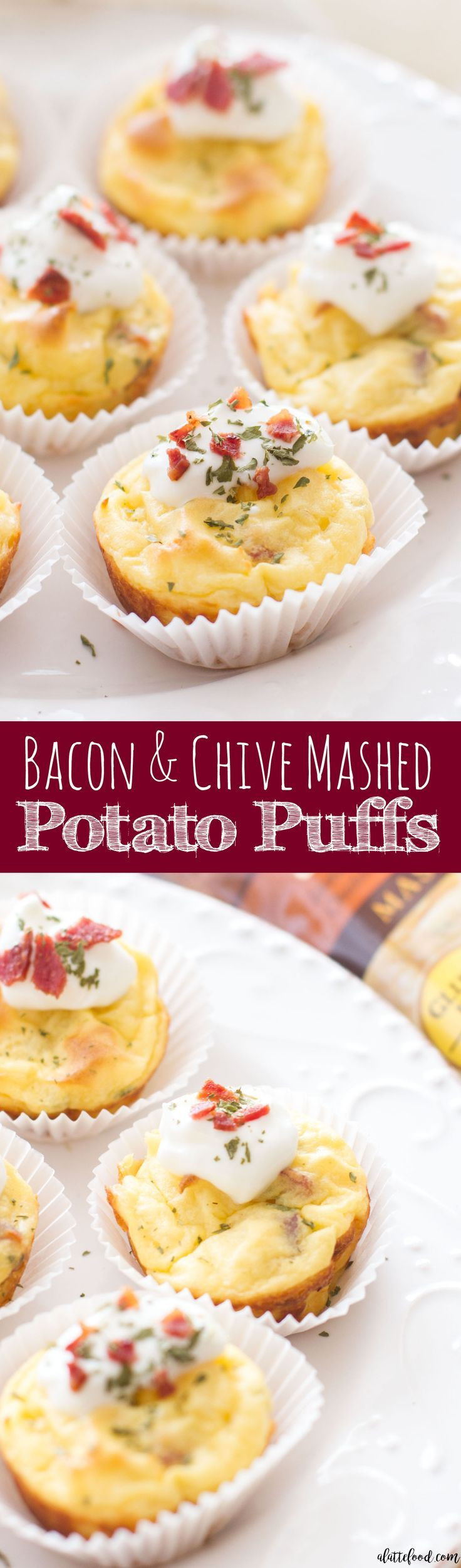 Mashed Potatoes Appetizers
 These easy bacon and chive mashed potato puffs are a