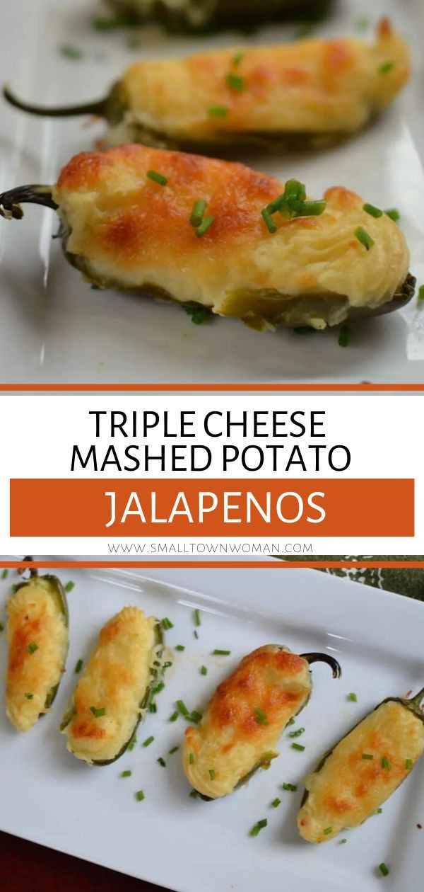 Mashed Potatoes Appetizers
 Triple Cheese Mashed Potato Jalapenos Recipe
