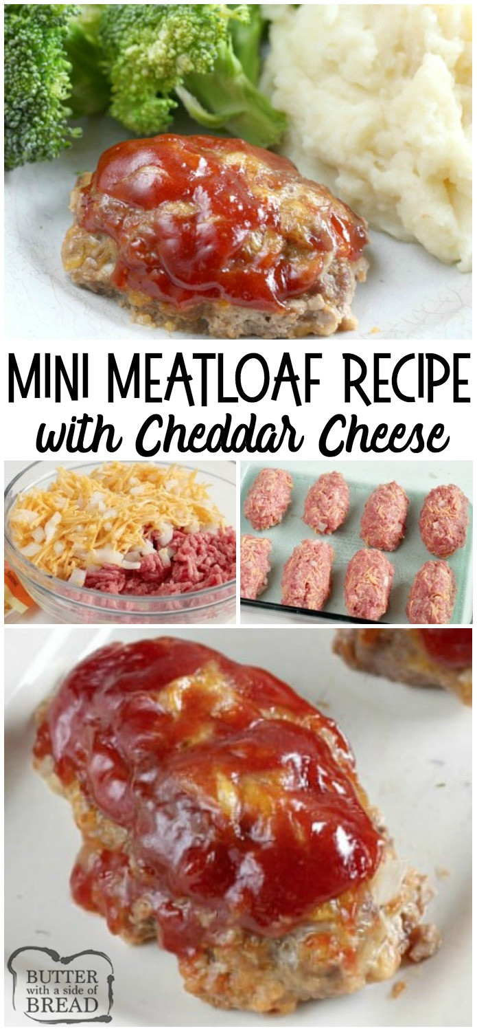 Meatloaf Recipe For Two
 MINI MEATLOAF RECIPE with CHEDDAR CHEESE Butter with a