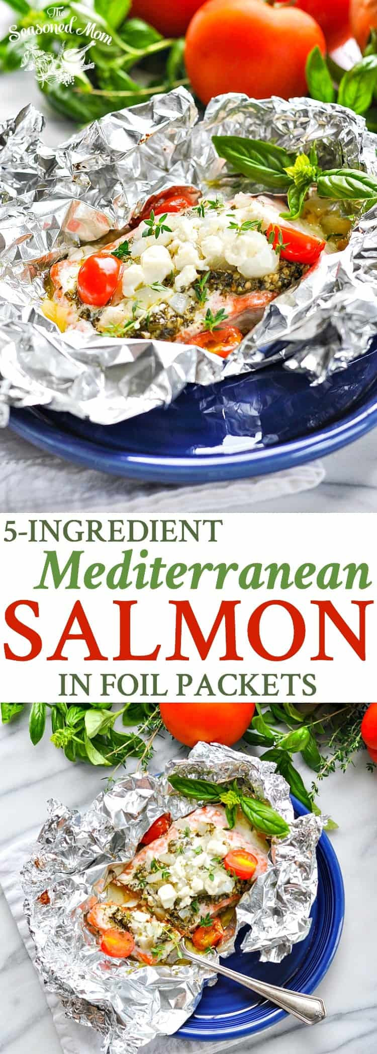Mediterranean Dinner Recipe
 5 Ingre nt Mediterranean Salmon in Foil Packets The