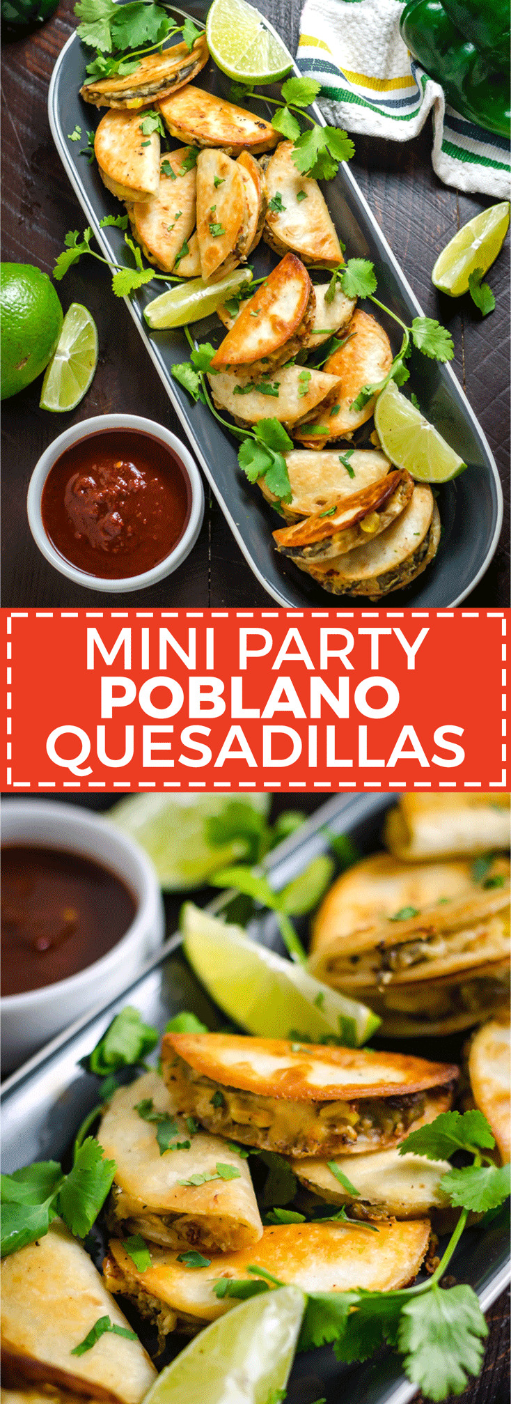Mexican Appetizers For Parties
 Mini Party Poblano Quesadillas Recipe