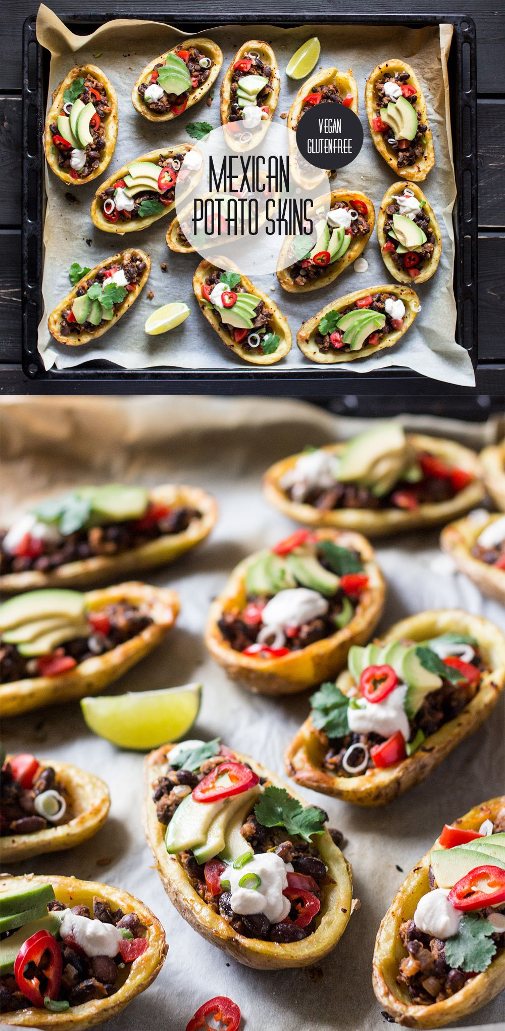 Mexican Appetizers Vegetarian
 Mexican potato skins Recipe