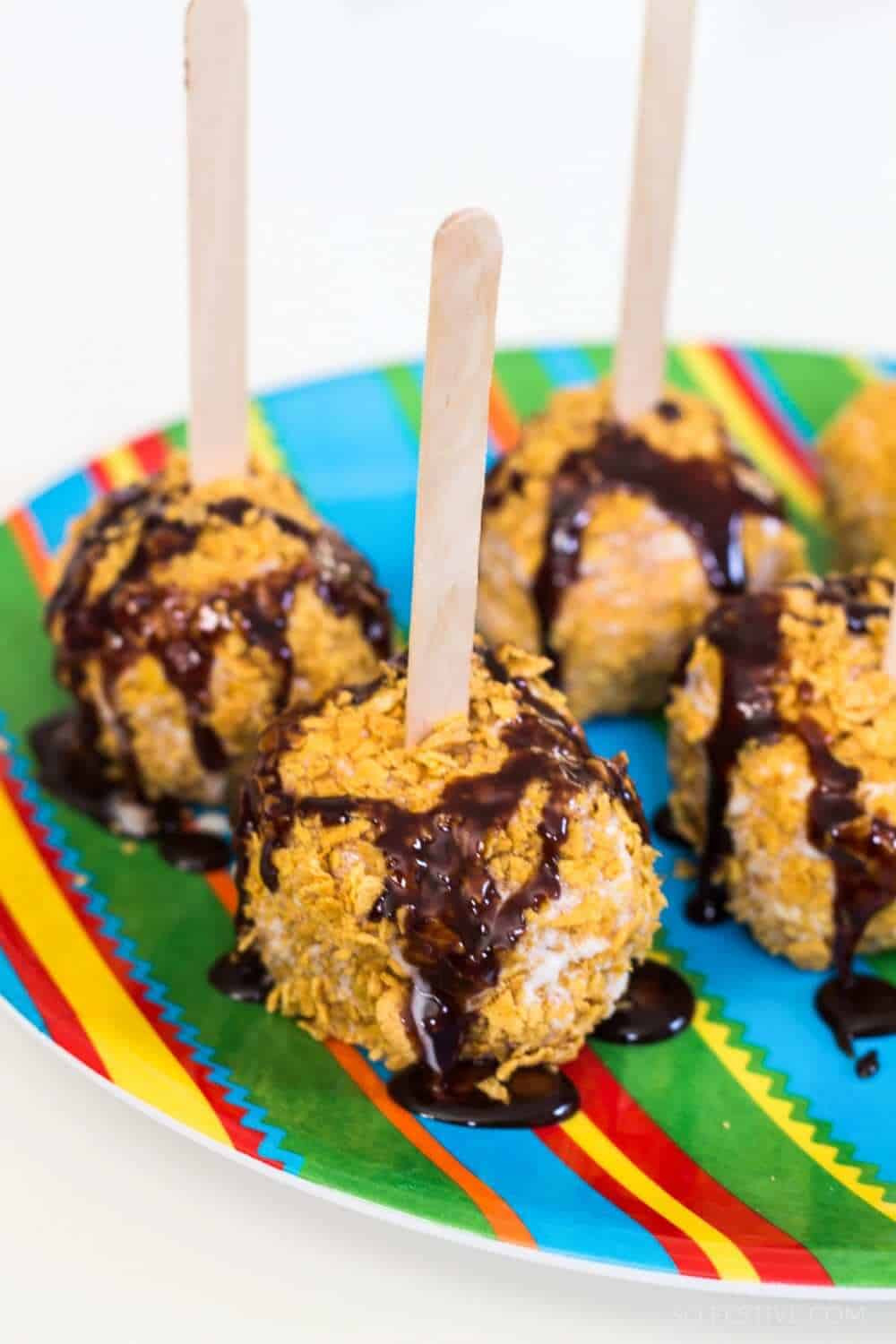 Mexican Desserts For Cinco De Mayo
 Healthy Mexican Fried Ice Cream a Stick So Festive