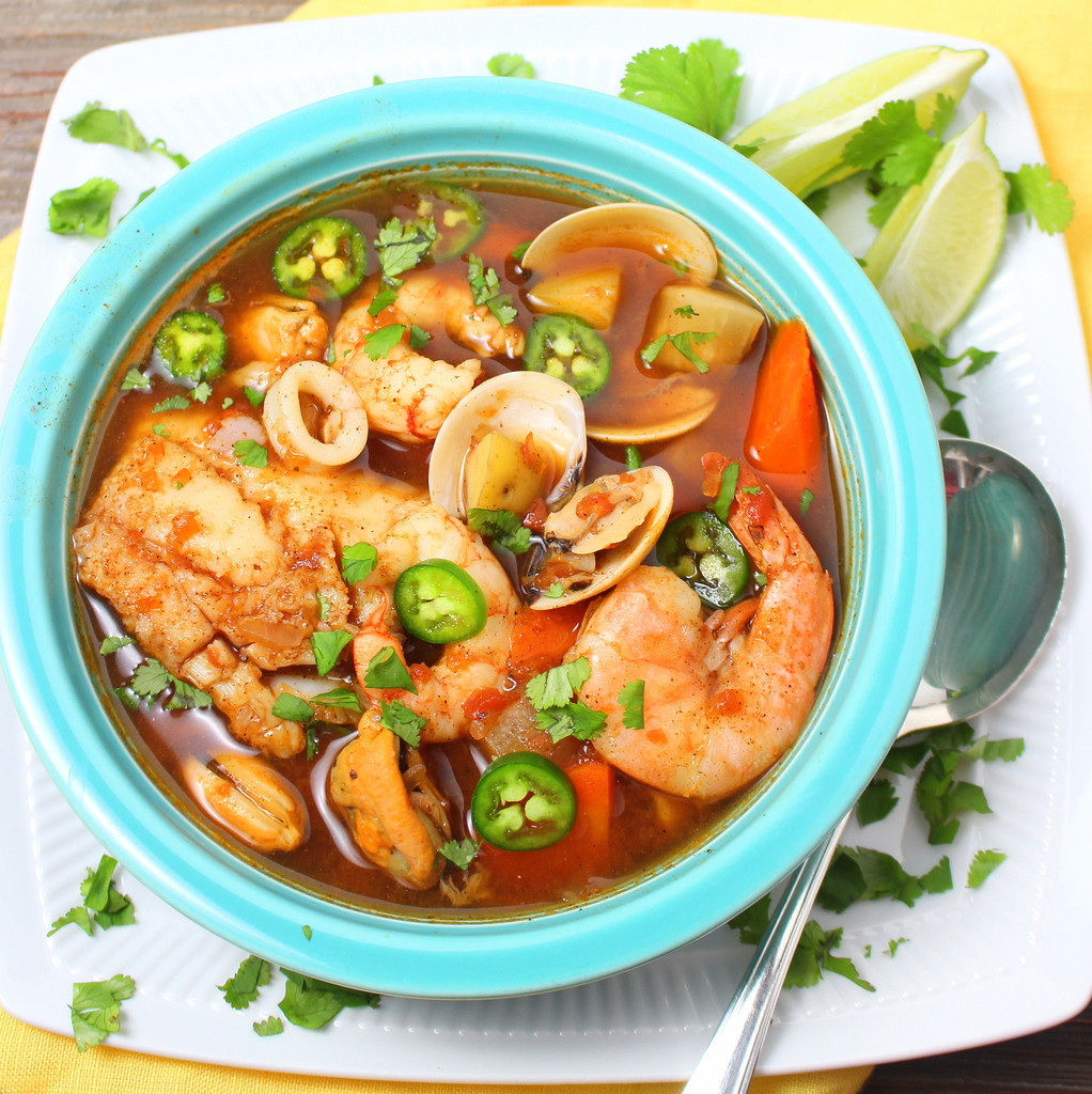 Mexican Fish Soup Recipes
 Caldo de Mariscos Mexican Seafood Soup BloggerCLUE