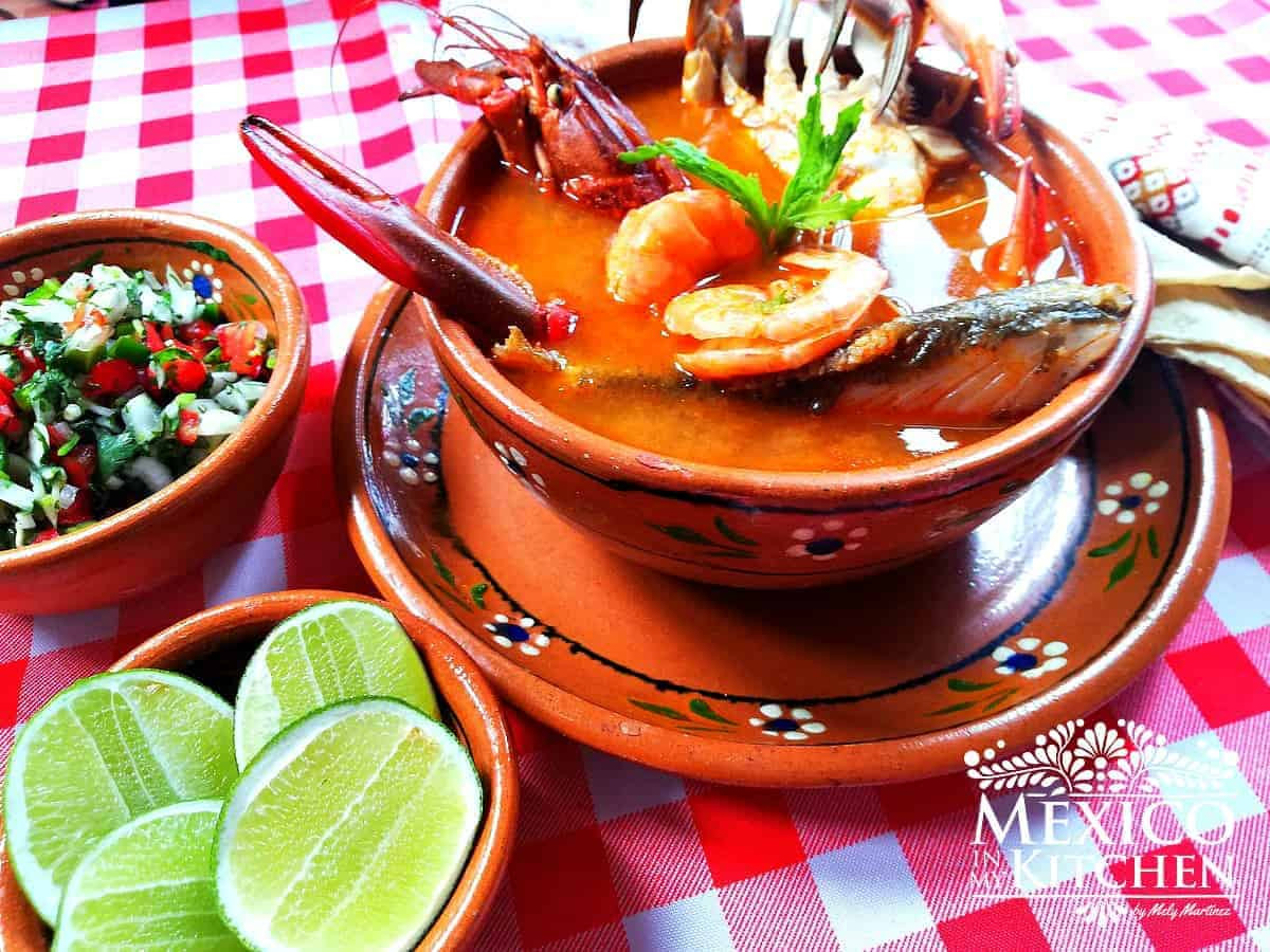 Mexican Fish Soup Recipes
 Mexican Seafood Soup Recipe Caldo de Mariscos Mexico in