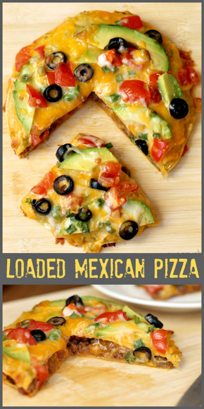 Mexican Pizza Recipes
 Loaded Mexican Pizza Recipe The Weary Chef
