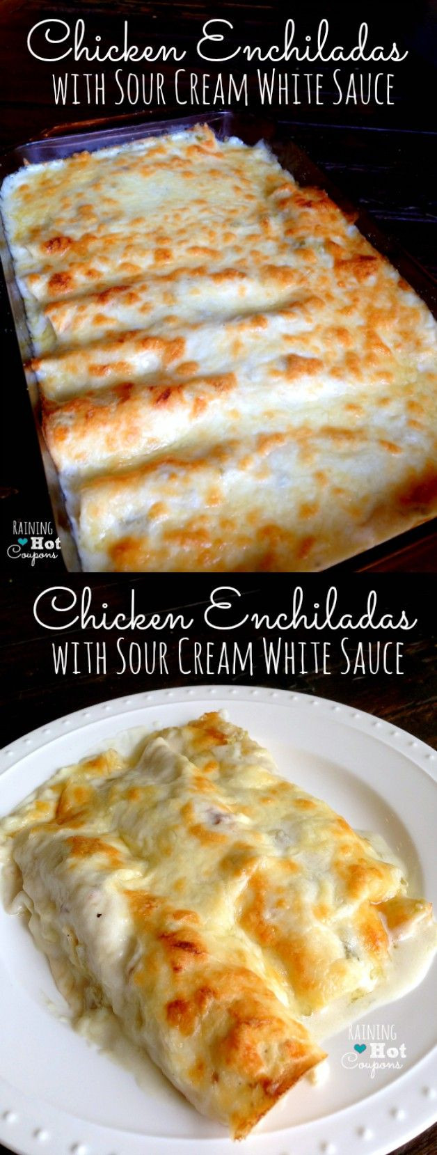 Mexican Sour Cream Sauce Recipes
 Chicken Enchiladas with Sour Cream White Sauce