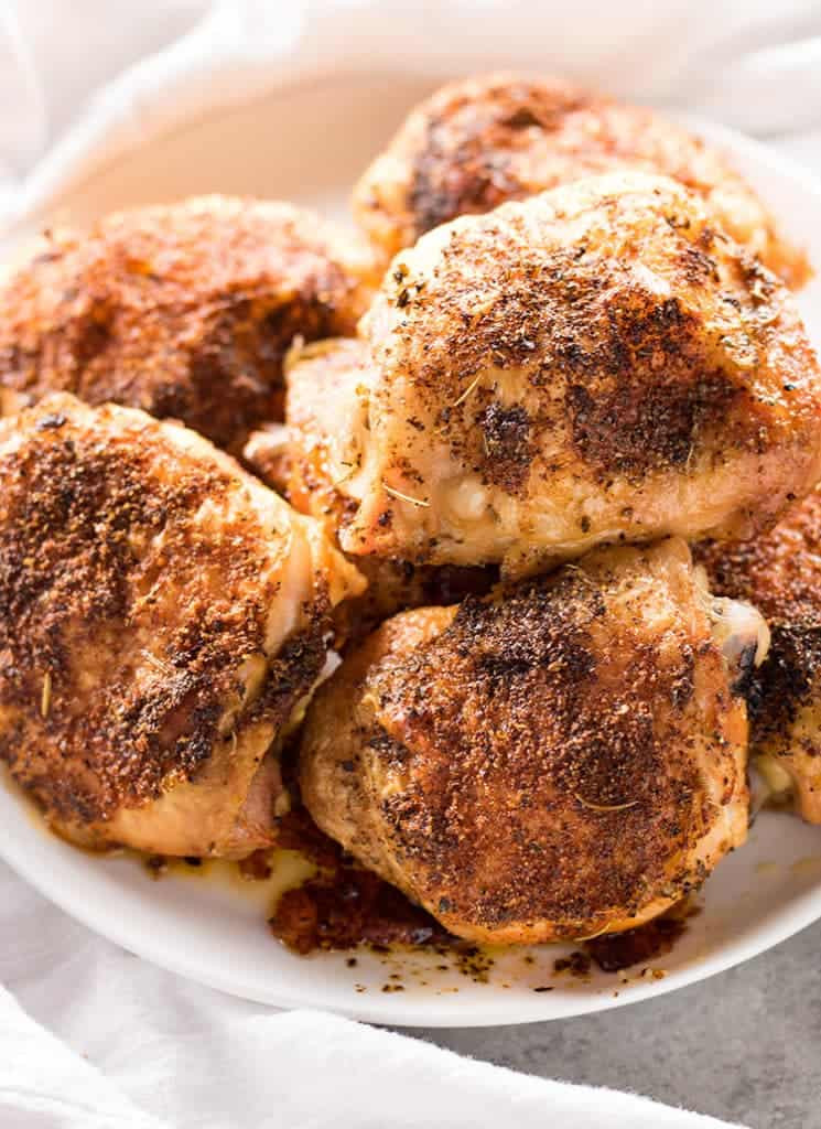 Microwave Chicken Thighs
 Crispy Baked Chicken Thighs The Salty Marshmallow