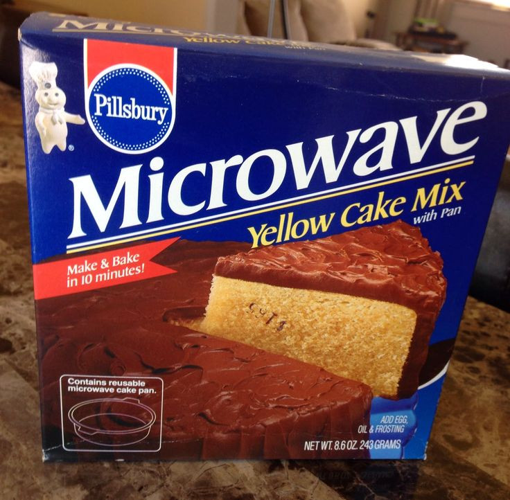 Microwave Yellow Cake
 192 best Defunct eats images on Pinterest