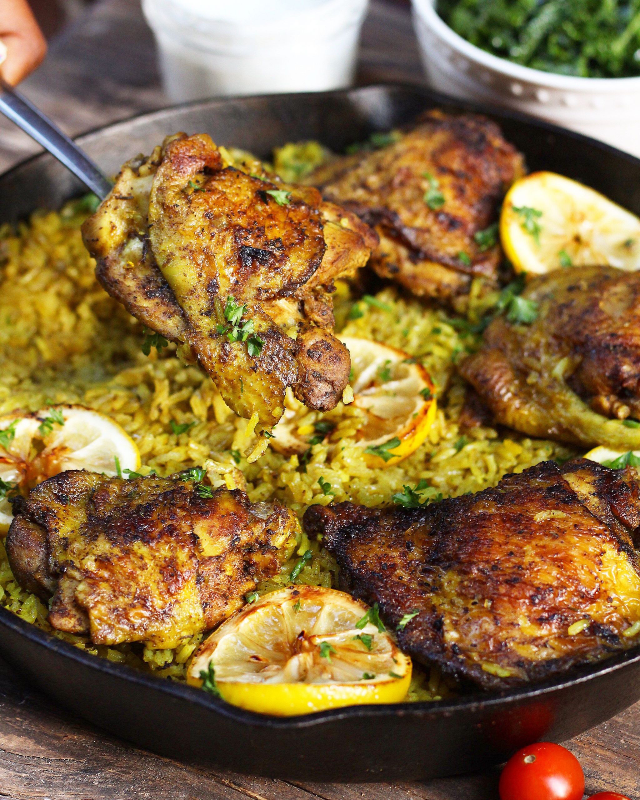 Middle Eastern Food Recipes
 e Pot Middle Eastern Chicken and Rice