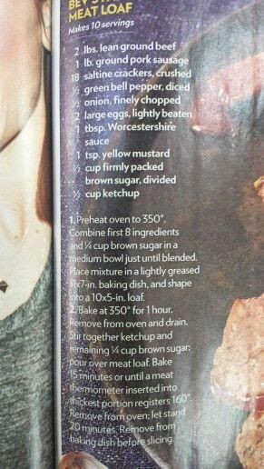 Miranda Lambert Meatloaf
 Miranda Lamberts meatloaf recipe Recipes