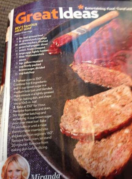 Miranda Lambert Meatloaf
 Super meat loaf miranda lambert meat loaf Ideas meat