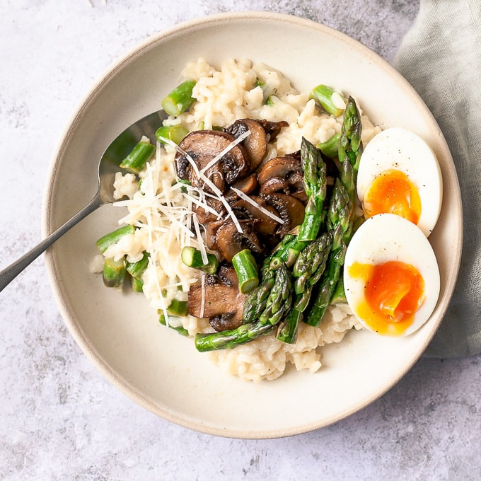 Mushroom Asparagus Risotto
 Easy Creamy Asparagus Risotto Perfect for Weeknights