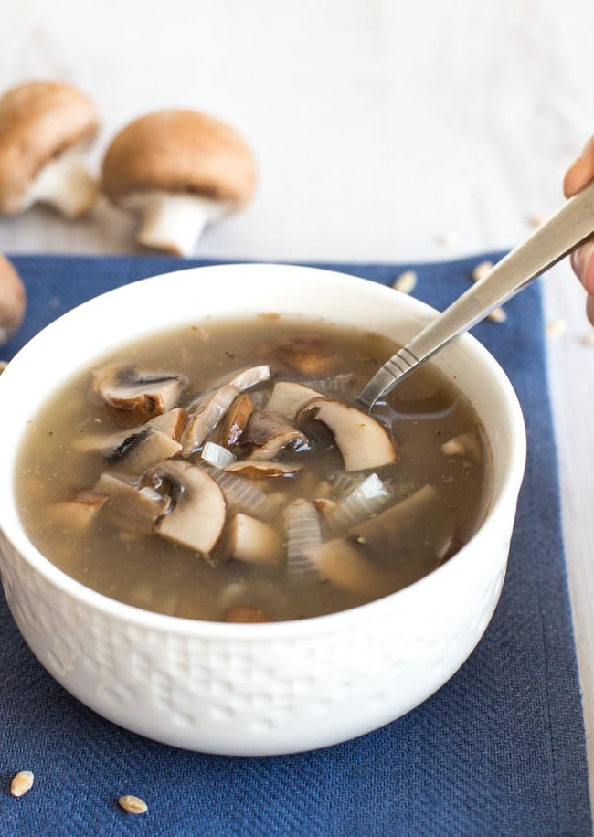 Mushroom Barley Soup Calories
 Low calorie barley and mushroom soup – Easy Cheesy Ve arian