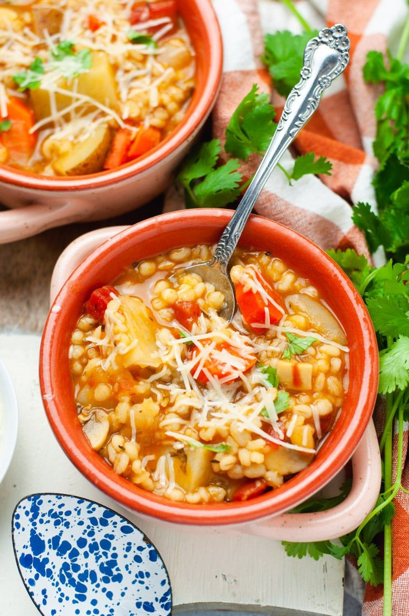 Mushroom Barley Soup Calories
 Ve arian Mushroom Barley Soup Recipe in 2020