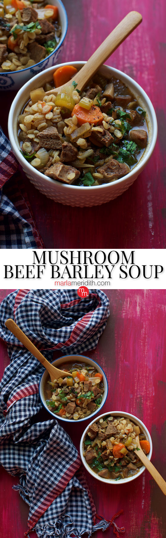 Mushroom Beef Barley Soup
 Mushroom Beef Barley Soup Marla Meridith