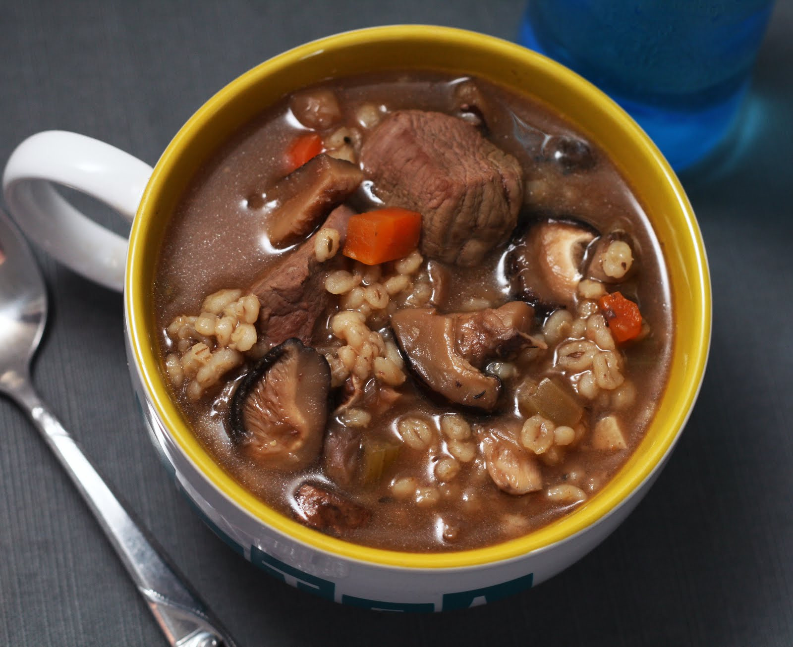 Mushroom Beef Barley Soup
 Recipes by Rachel Rappaport Mushroom Barley & Beef Soup