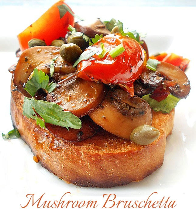 Mushroom Bruschetta Recipe
 Mushroom Bruschetta With Tomatoes