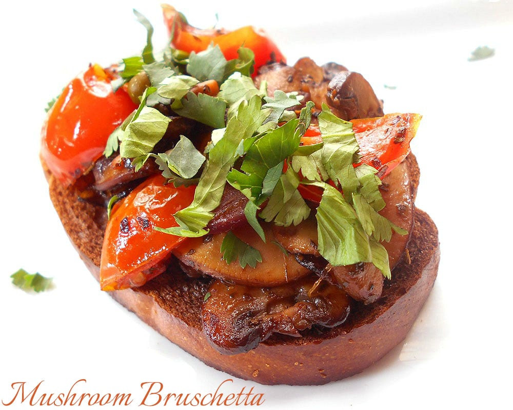 Mushroom Bruschetta Recipe
 Mushroom Bruschetta With Tomatoes