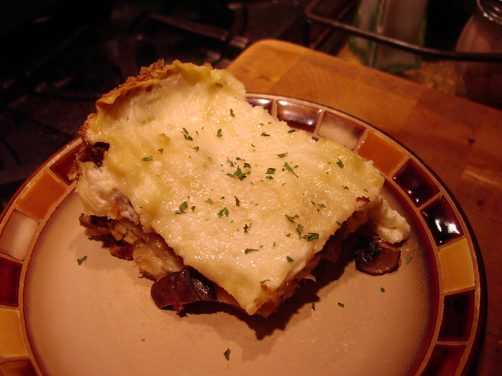Mushroom Lasagna Bechamel
 ROASTED MUSHROOM LASAGNA WITH BÉCHAMEL SAUCE