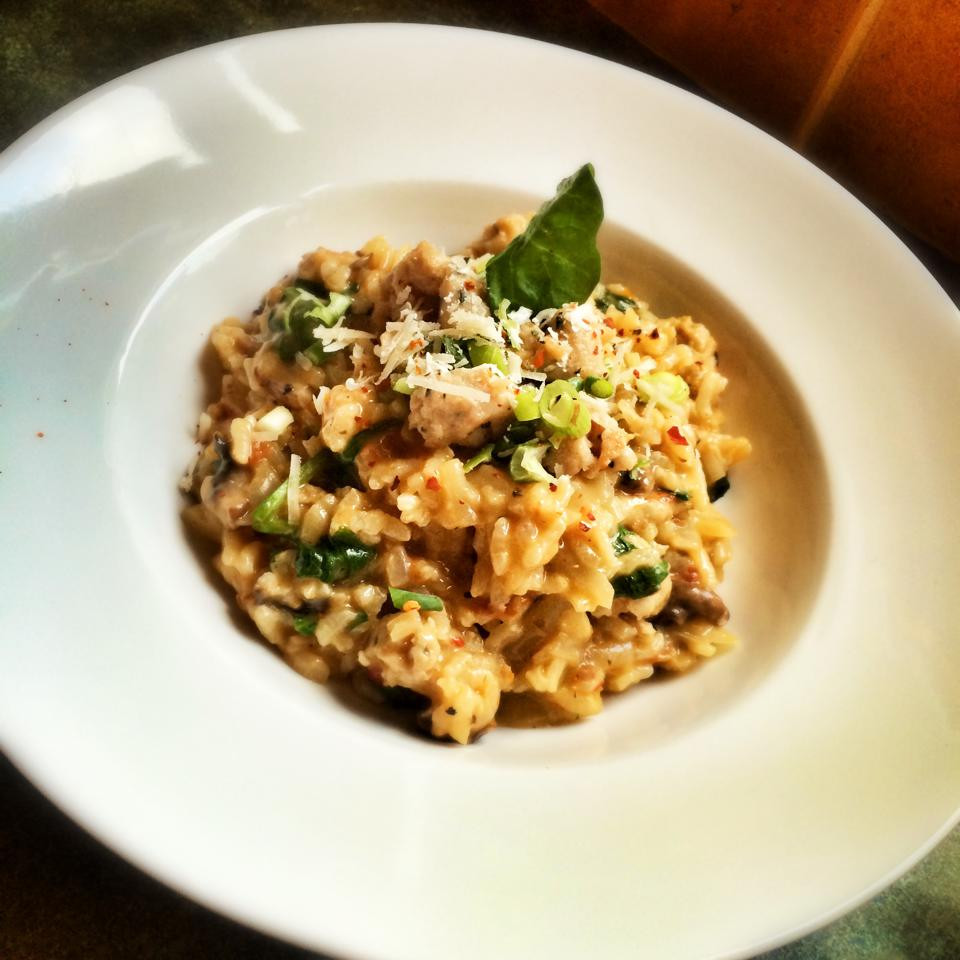 Mushroom Spinach Risotto
 Chicken Mushroom and Spinach Risotto – 12sp – Skinny