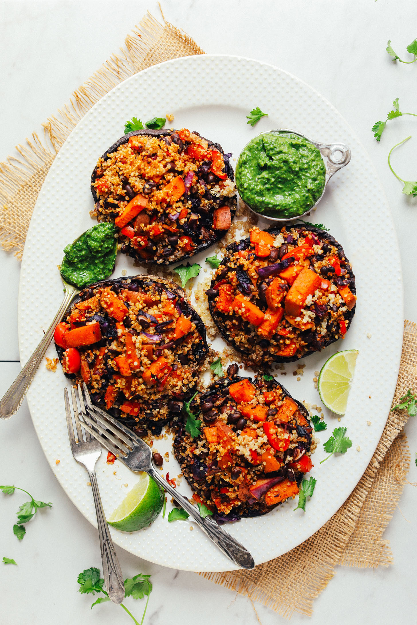 Mushrooms Vegetarian Recipes
 Quinoa & Veggie Stuffed Portobello Mushrooms