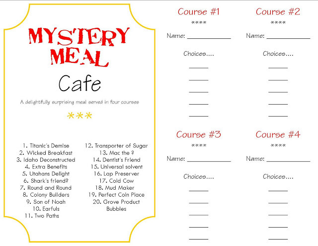 Mystery Dinner Ideas
 Make a Memory Mystery Dinner A Little Tipsy