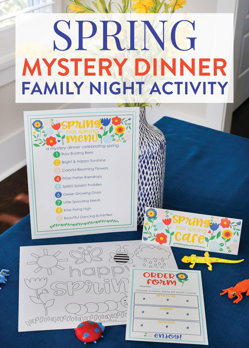 Mystery Dinners For Kids
 Spring Mystery Dinner Family Night Activity with FREE