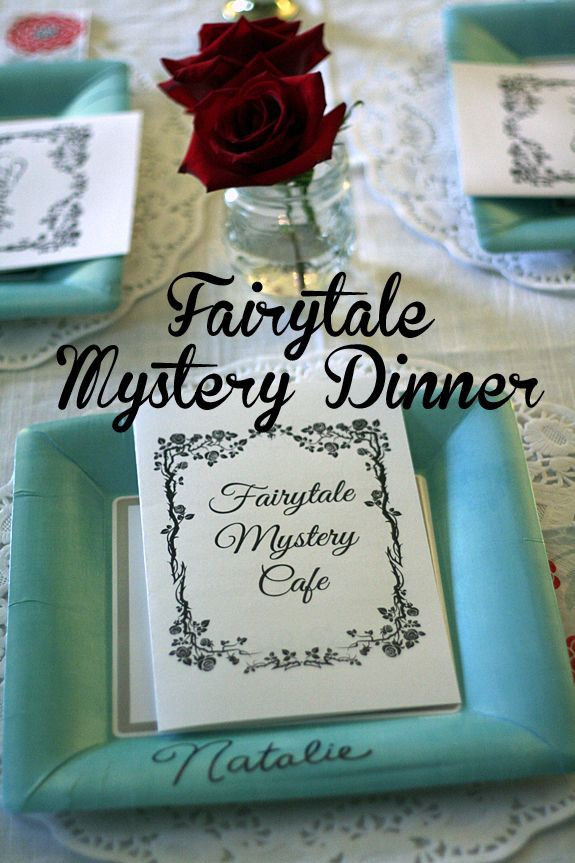 Mystery Dinners For Kids
 Fairytale Mystery Dinner