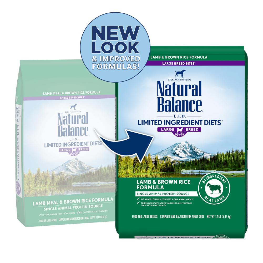 Natural Balance Lamb And Brown Rice
 Natural Balance L I D Limited Ingre nts Diet Lamb