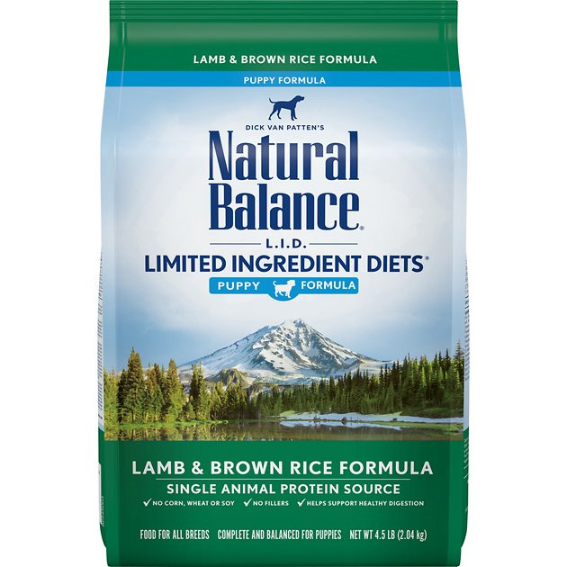 Natural Balance Lamb And Brown Rice
 Natural Balance L I D Limited Ingre nt Diets Puppy