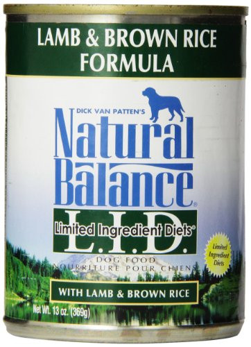 Natural Balance Lamb And Brown Rice
 Natural Balance Limited Ingre nt Diets Lamb and Brown