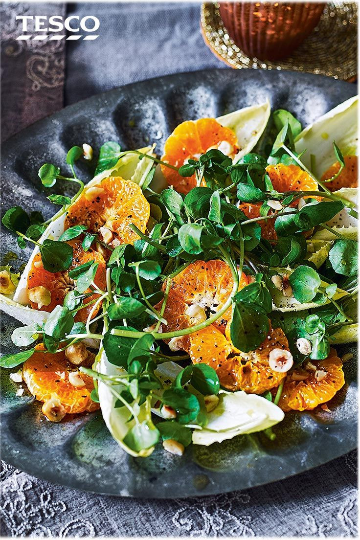 New Years Eve Side Dishes
 Chicory clementine and hazelnut salad Recipe