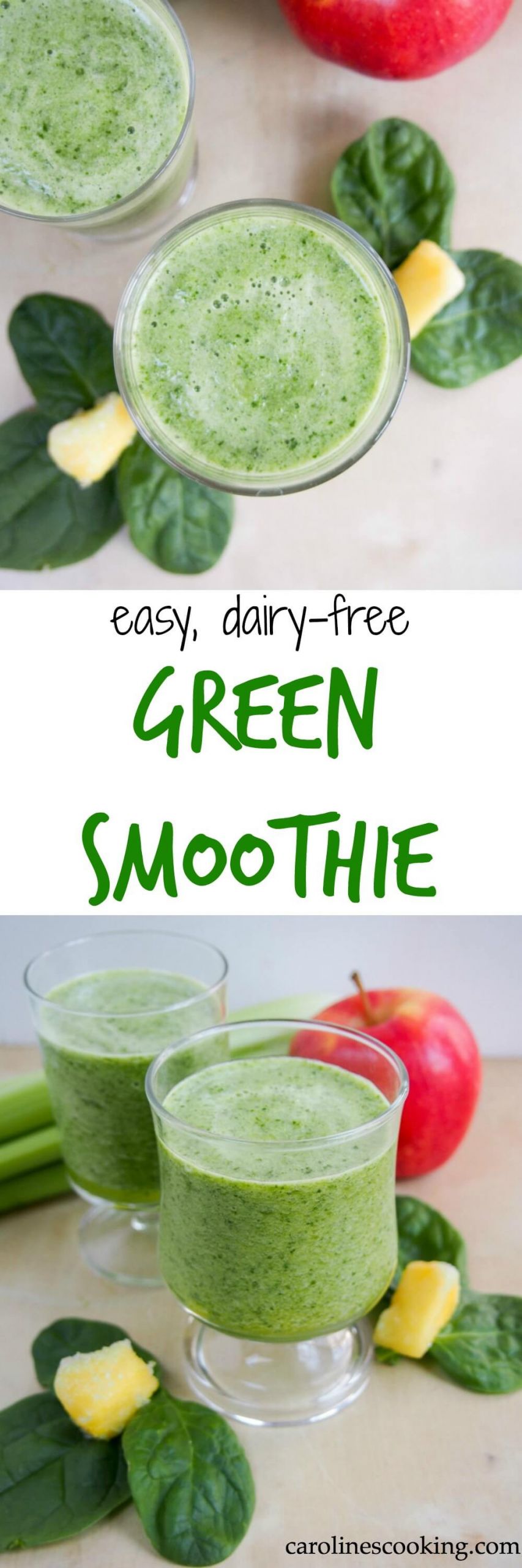 No Dairy Smoothies
 Easy dairy free green smoothie Caroline s Cooking