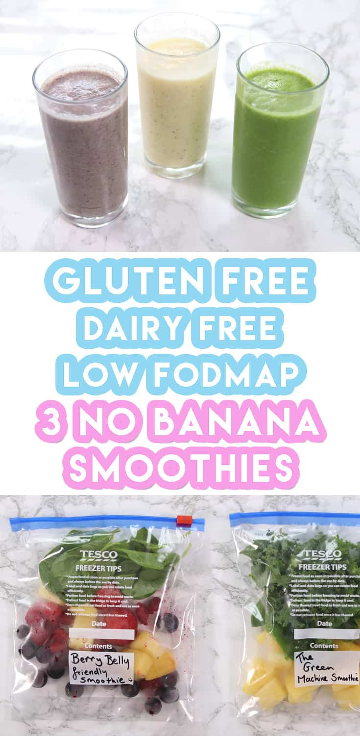 No Dairy Smoothies
 3 Low FODMAP Smoothie Recipes For Weekly Meal Prep no