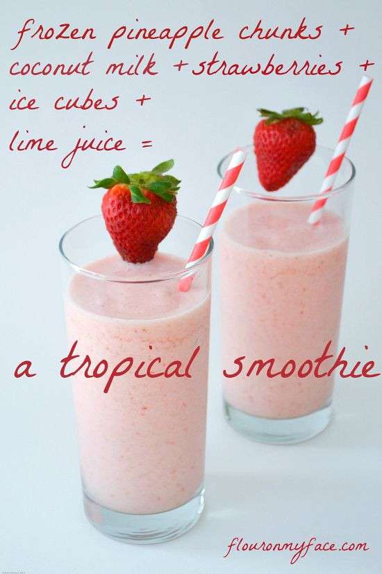 Non Dairy Smoothie Recipes
 Non dairy Tropical Smoothie recipe made with coconut milk