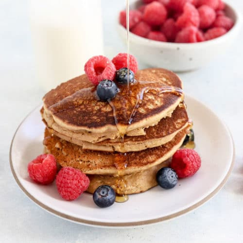 Oat Flour Pancakes Vegan
 Oat Flour Pancakes Vegan & Gluten free