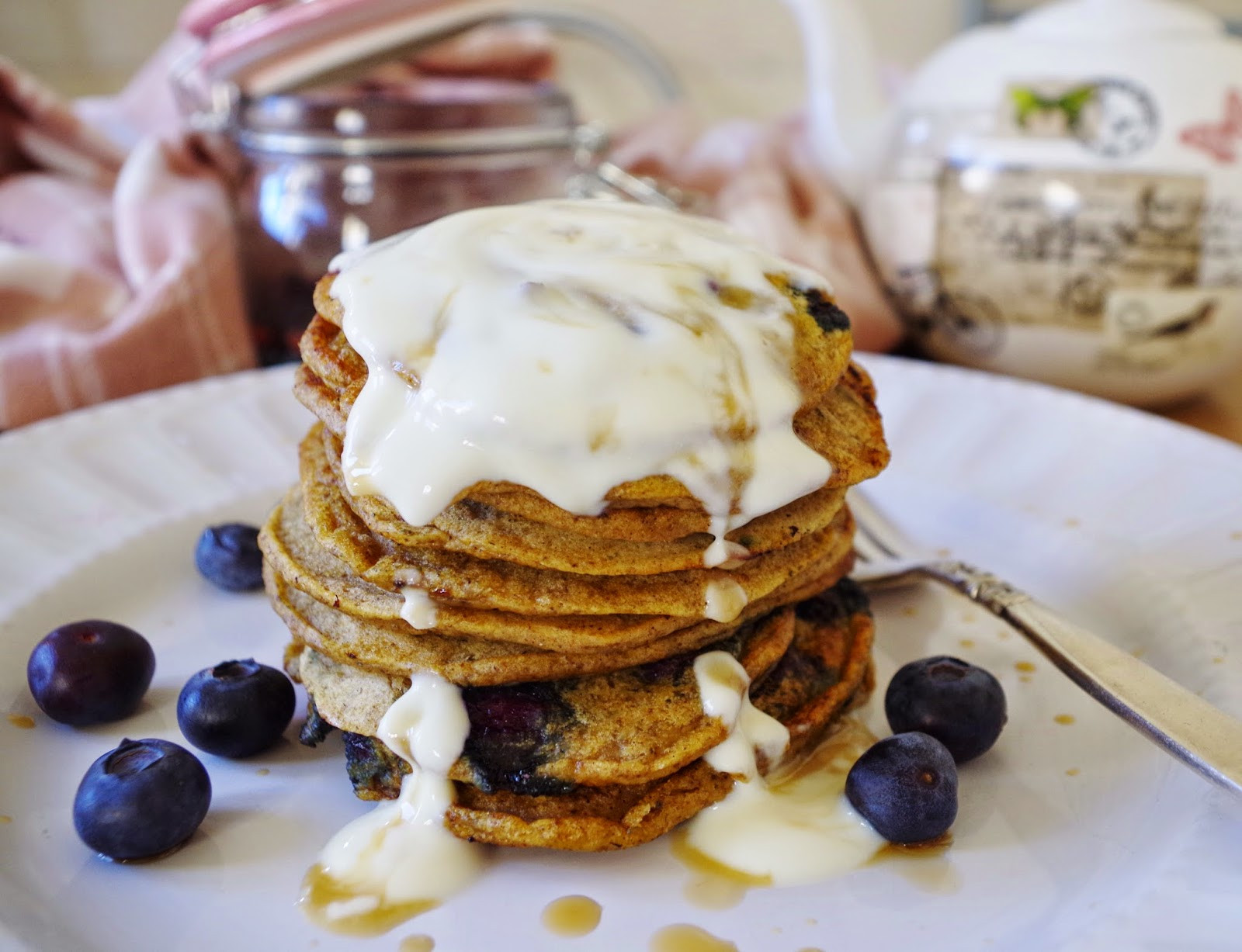 Oat Flour Pancakes Vegan
 Lemon & Blueberry Oat Flour Pancakes GF Euphoric Vegan