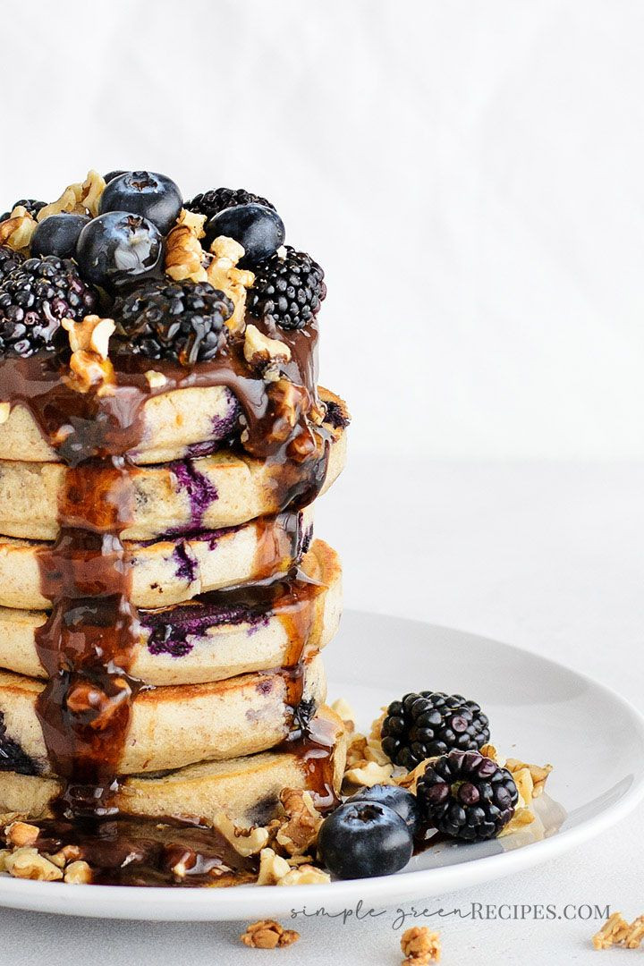 Oat Flour Pancakes Vegan
 Vegan Blueberry Oat Pancakes Recipe