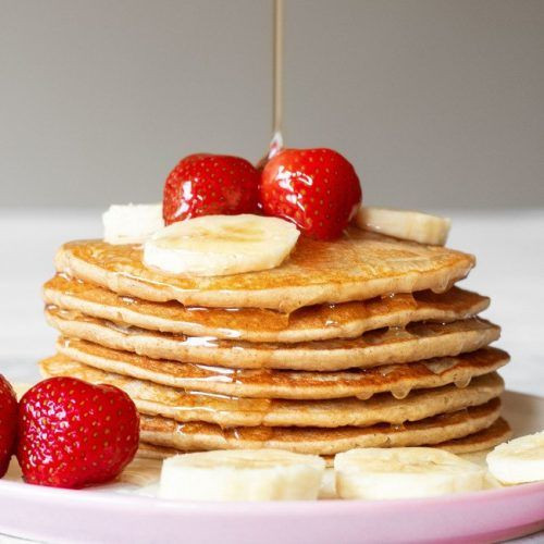 Oat Flour Pancakes Vegan
 Vegan Oat Flour Pancakes with Bananas