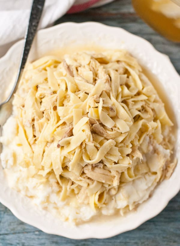 Old Fashioned Chicken And Noodles
 old fashioned chicken and noodles over mashed potatoes