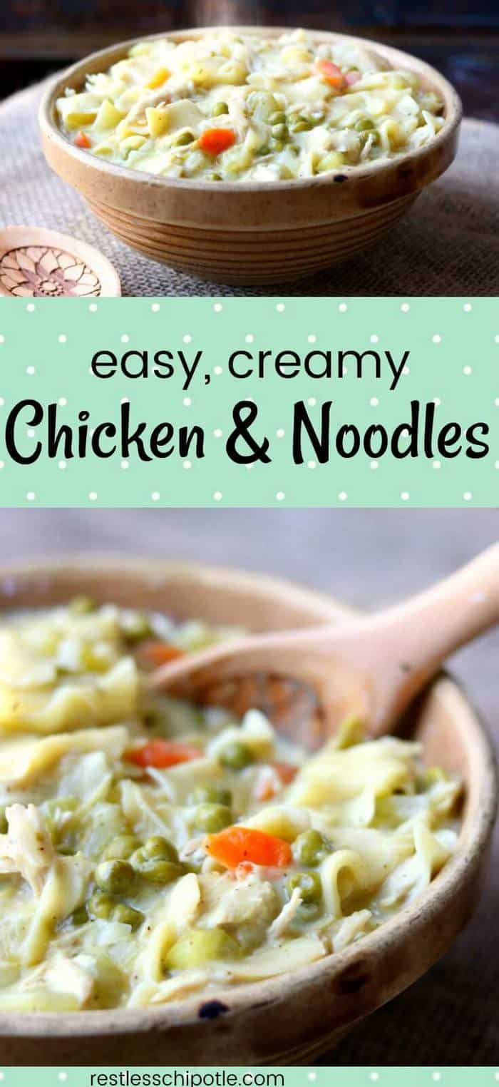Old Fashioned Chicken And Noodles
 Easy Chicken and Noodles Quick fort Food