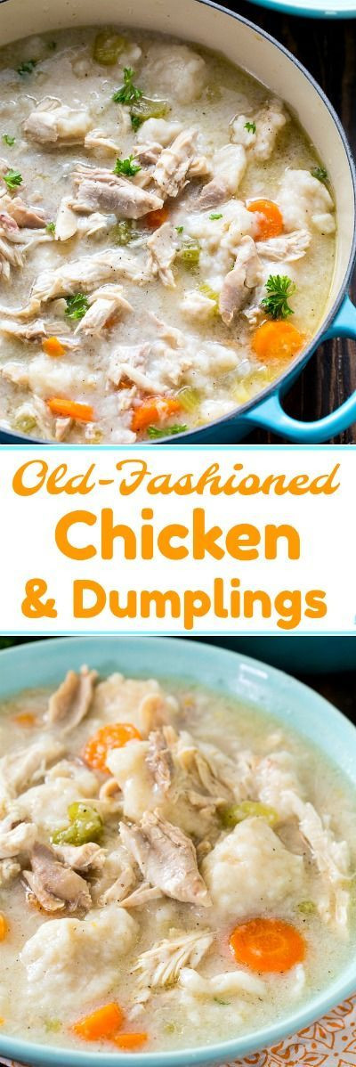 Old Fashioned Southern Chicken And Dumplings Recipe
 Old Fashioned Chicken and Dumplings Recipe