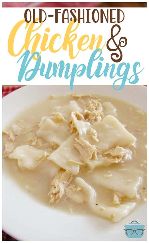 Old Fashioned Southern Chicken And Dumplings Recipe
 OLD FASHIONED CHICKEN AND DUMPLINGS