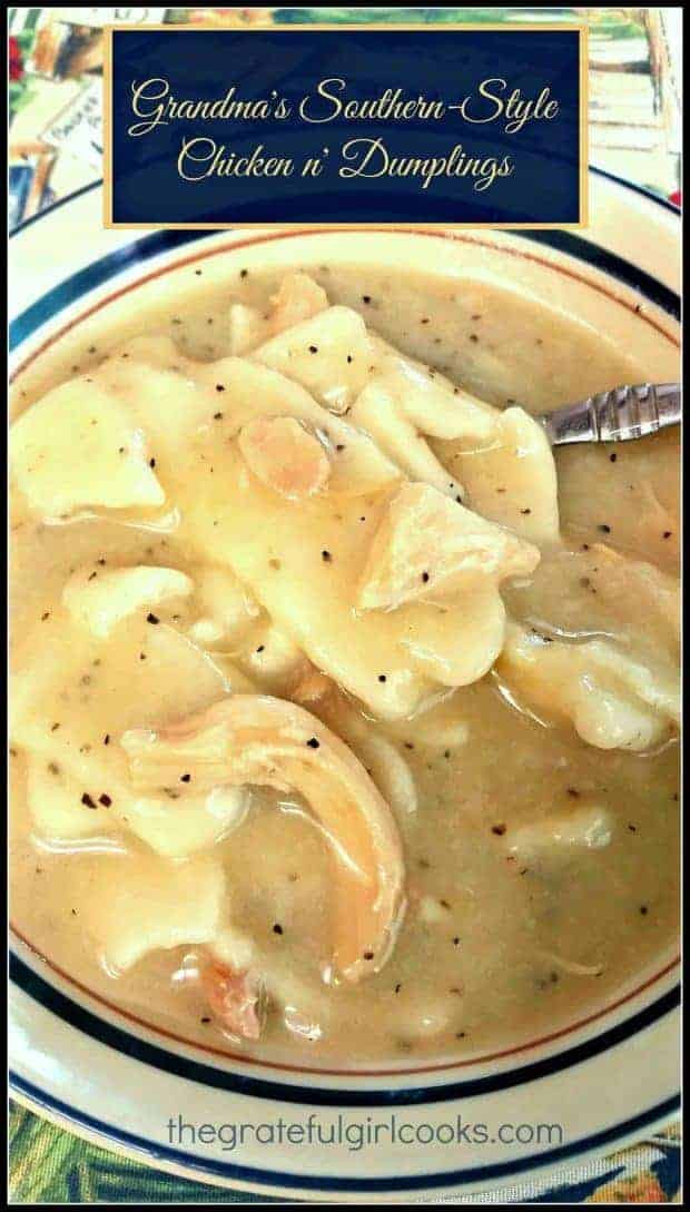 Old Fashioned Southern Chicken And Dumplings Recipe
 Grandma s Southern Style Chicken n Dumplings The
